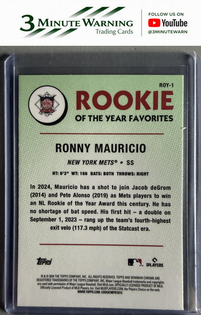2024 Bowman #ROY-1 Ronny Mauricio Rookie of the Year Favorites