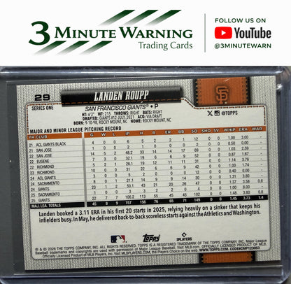 2026 Topps #29 Landen Roupp Confetti
