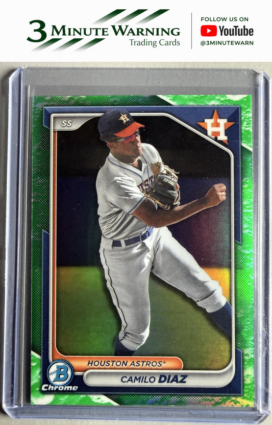 2024 Bowman #BCP-135 Camilo Diaz Chrome Prospects Lunar Glow Refractor