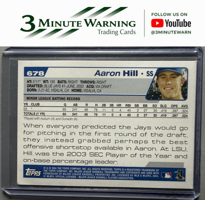 2004 Topps #678 Aaron Hill