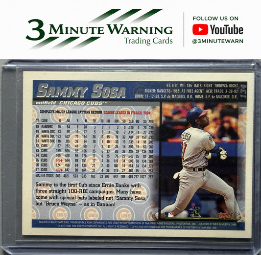 1998 Topps Opening Day #134 Sammy Sosa