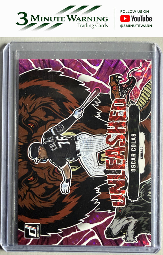 2023 Donruss #U11 Oscar Colas Unleashed Pink Fireworks