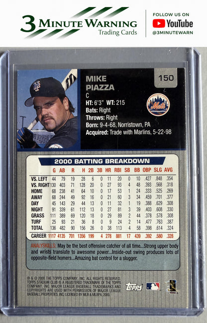 2001 Stadium Club #150 Mike Piazza