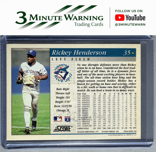1994 Score #35 Rickey Henderson