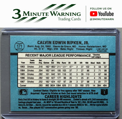 1988 Donruss #171b Cal Ripken