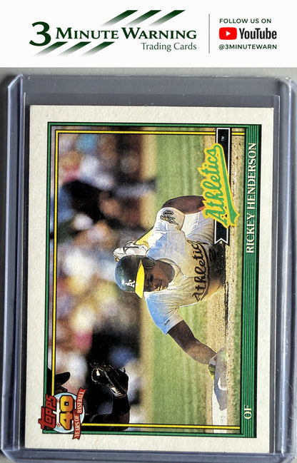 1991 Topps #670 Rickey Henderson
