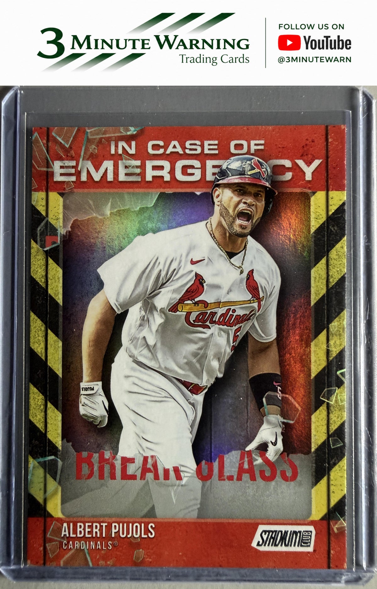 2025 Stadium Club #ICE-6 Albert Pujols In Case of Emergency