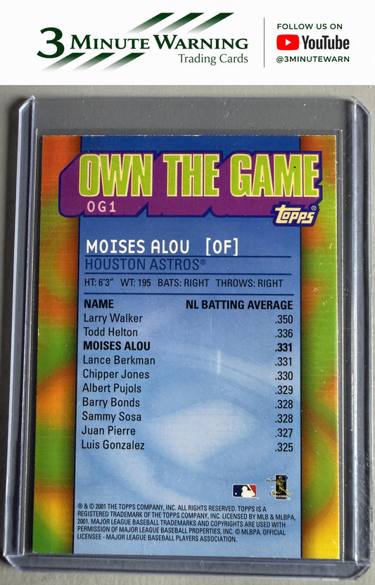 2002 Topps #OG1 Moises Alou Own the Game