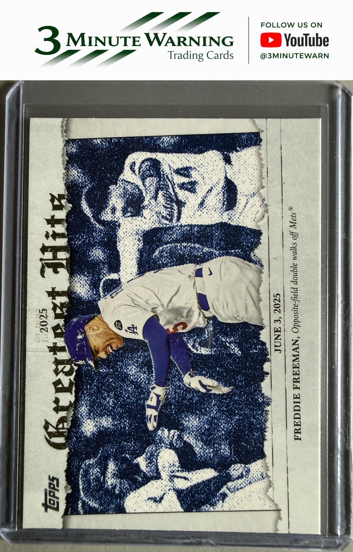 2026 Topps #GH-7 Freddie Freeman 2025 Greatest Hits