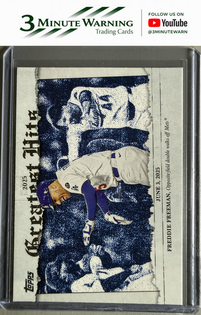 2026 Topps #GH-7 Freddie Freeman 2025 Greatest Hits