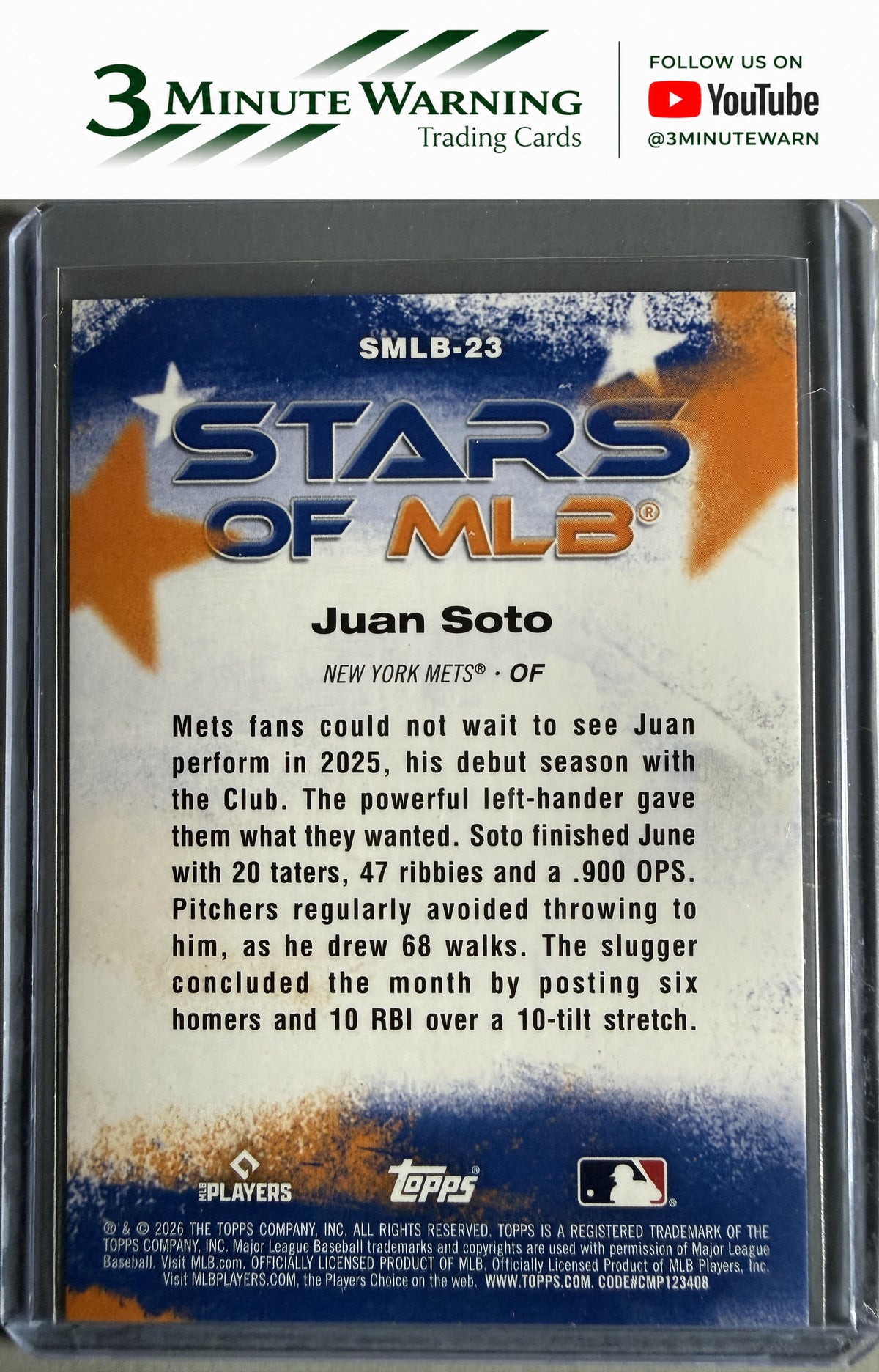2026 Topps #SMLB-23 Juan Soto Stars of MLB