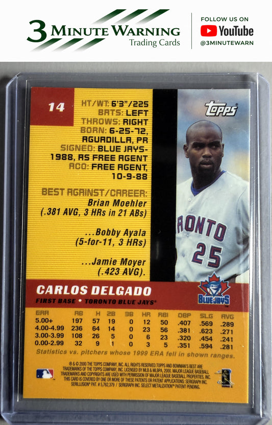2000 Bowman's Best #14 Carlos Delgado
