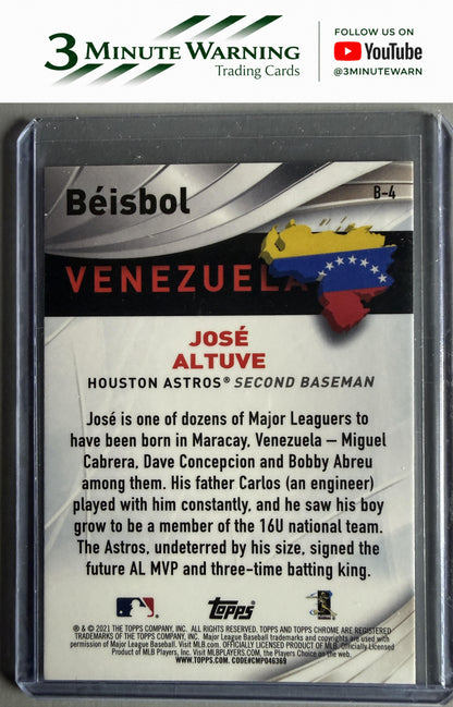 2021 Topps Chrome #B-4 Jose Altuve Beisbol