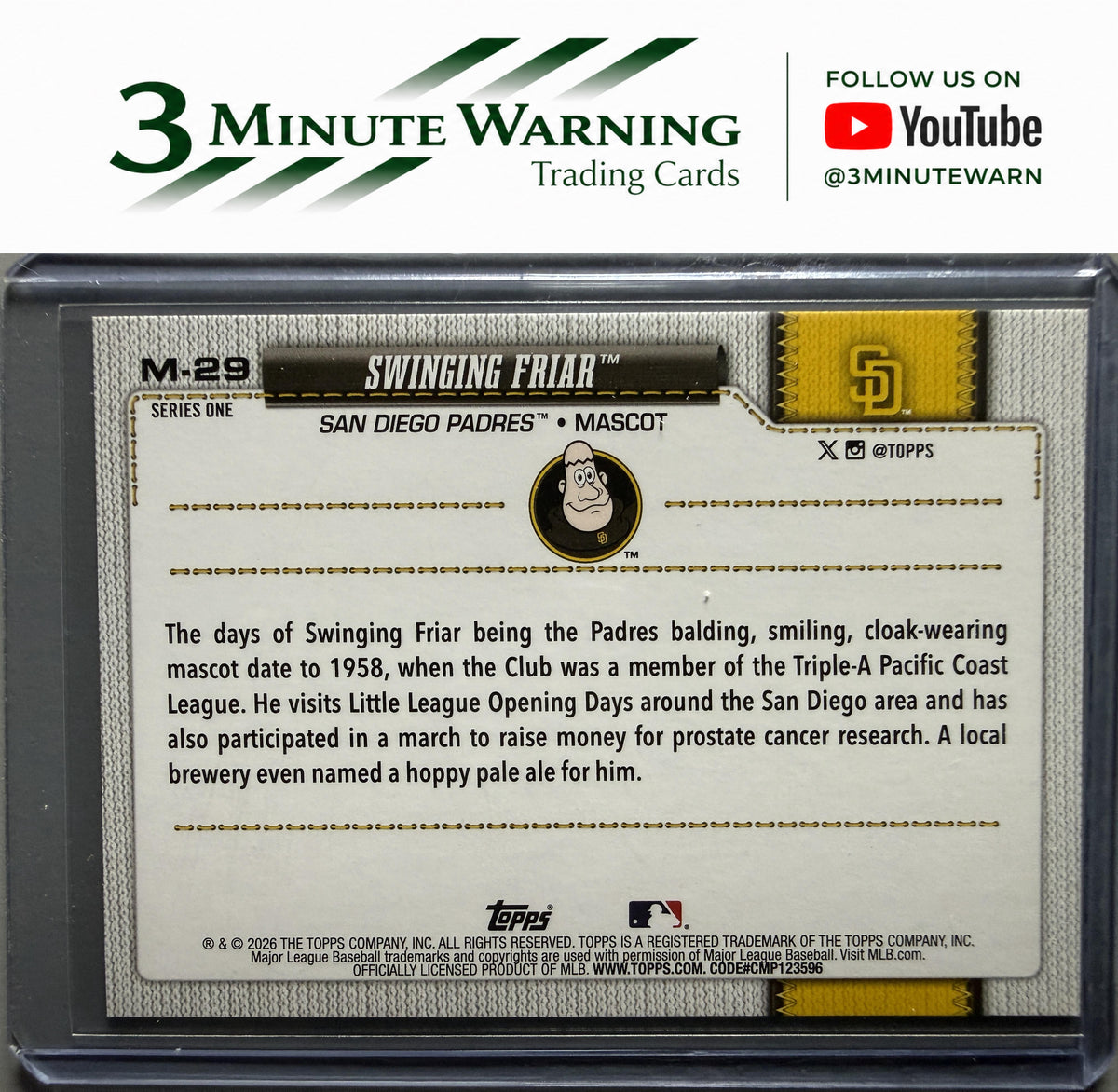 2026 Topps #M-29 Swinging Friar Mascots