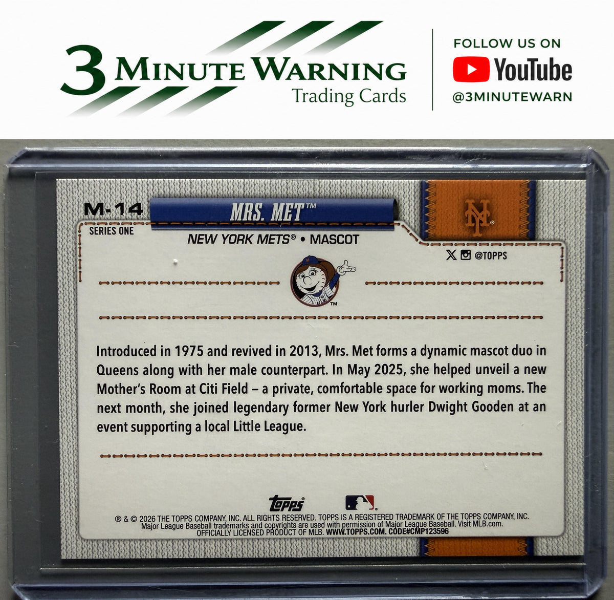 2026 Topps #M-14 Mrs. Met Mascots