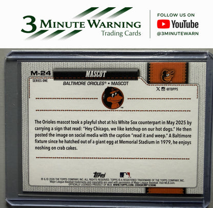 2026 Topps #M-24 Oriole Bird Mascots