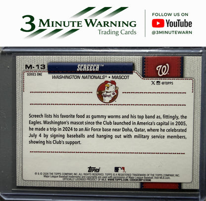 2026 Topps #M-13 Screech Mascots
