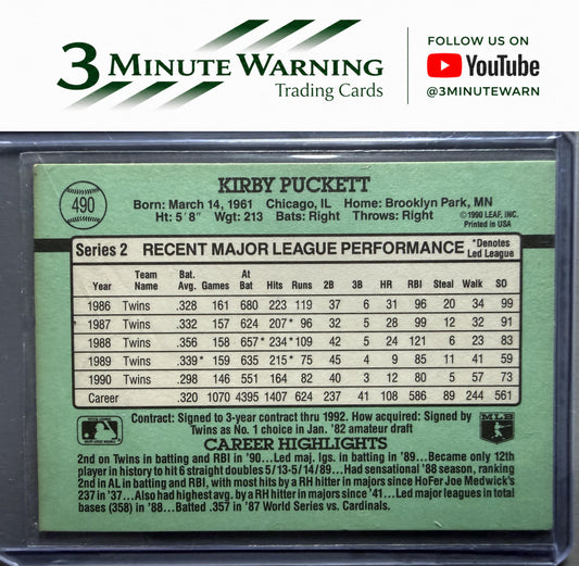 1991 Donruss #490 Kirby Puckett