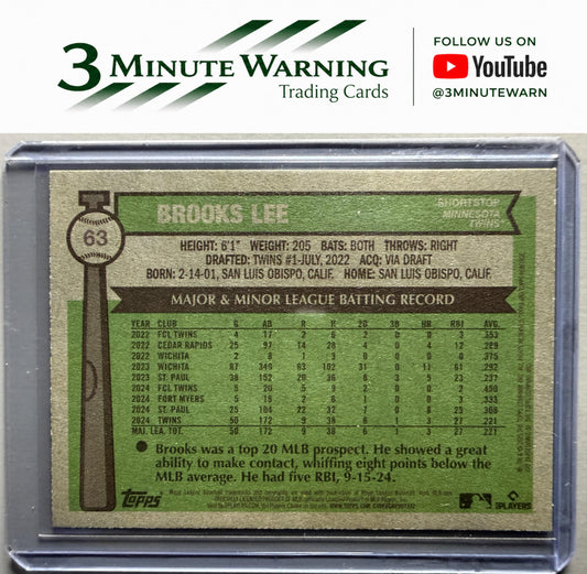 2025 Topps Heritage #63 Brooks Lee