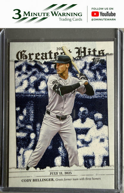 2026 Topps #GH-15 Cody Bellinger 2025 Greatest Hits