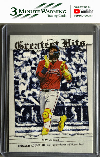 2026 Topps #GH-19 Ronald Acuña Jr. 2025 Greatest Hits