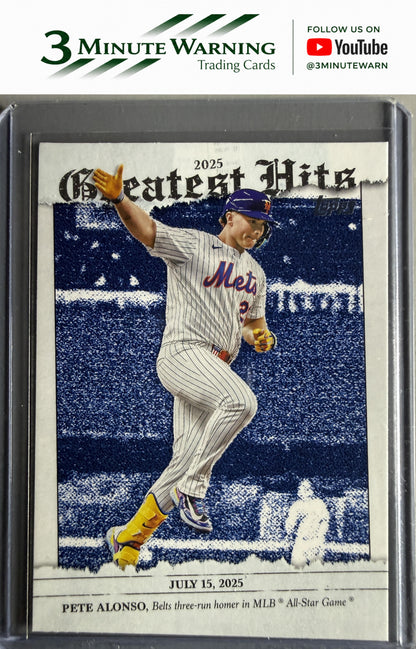 2026 Topps #GH-28 Pete Alonso 2025 Greatest Hits
