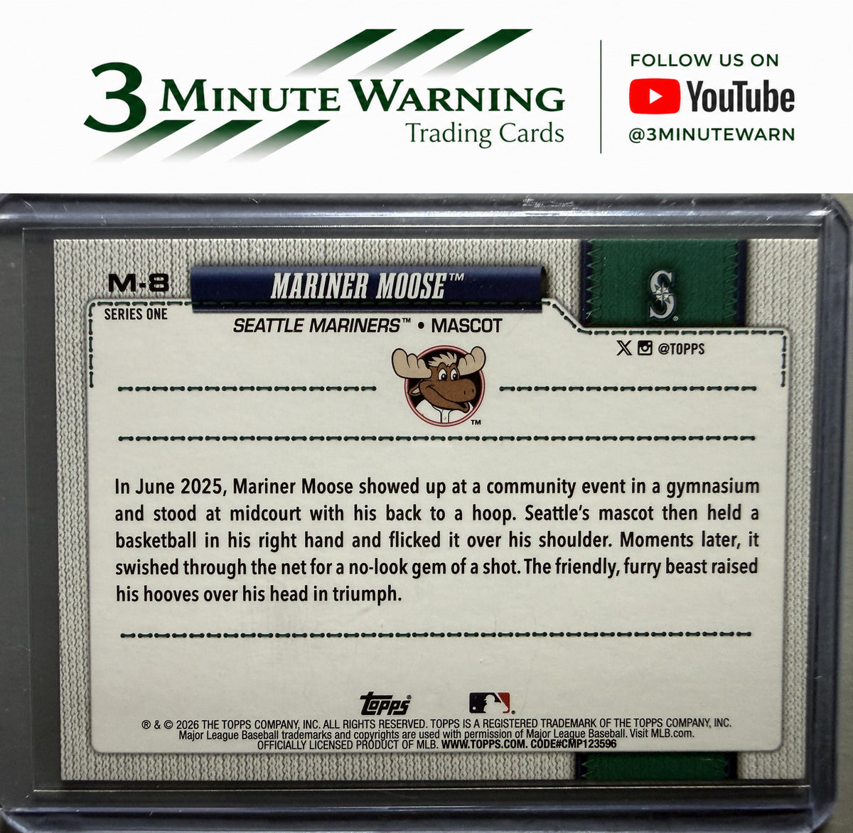 2026 Topps #M-8 Mariner Moose Mascots