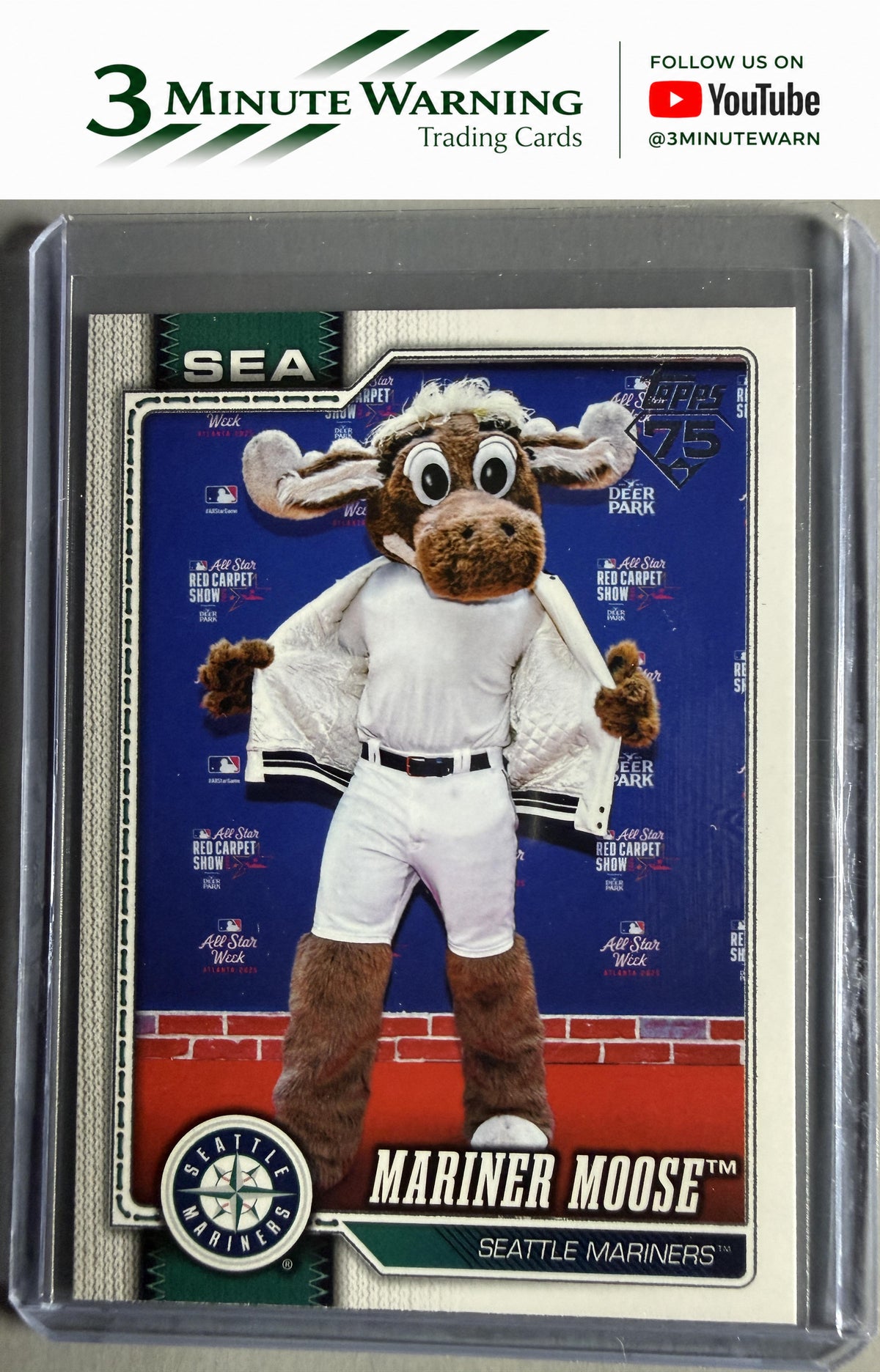 2026 Topps #M-8 Mariner Moose Mascots Autographs #/99