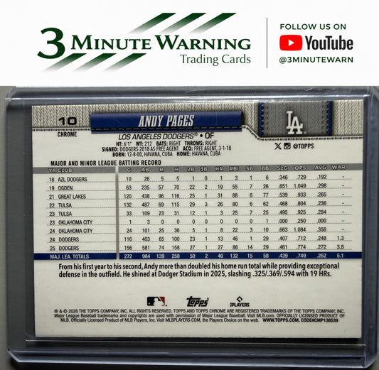 2026 Topps Chrome #10 Andy Pages