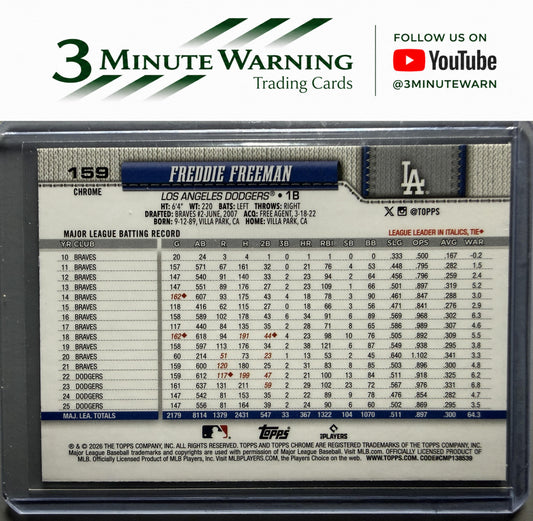 2026 Topps Chrome #159 Freddie Freeman