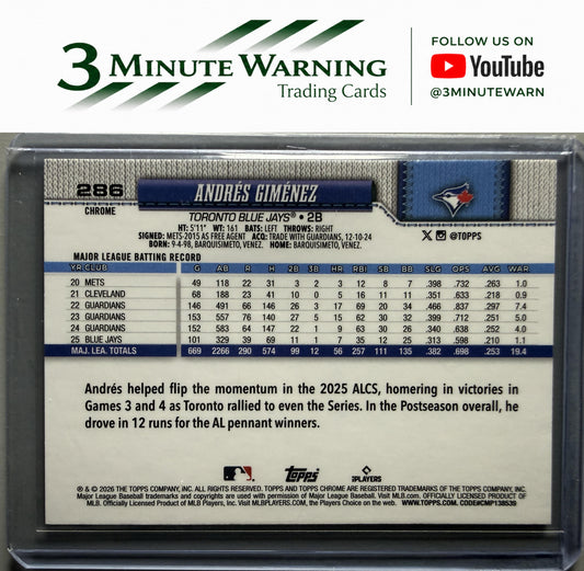 2026 Topps Chrome #286 Andrés Giménez
