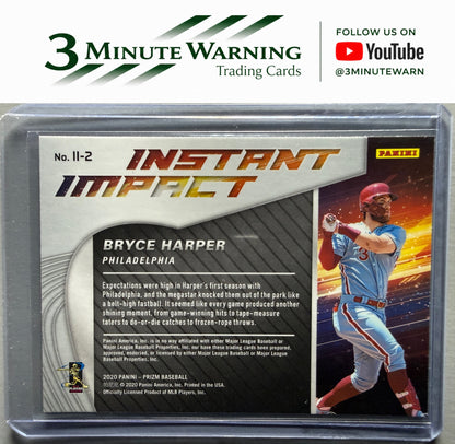2020 Panini Prizm #II-2 Bryce Harper Instant Impact