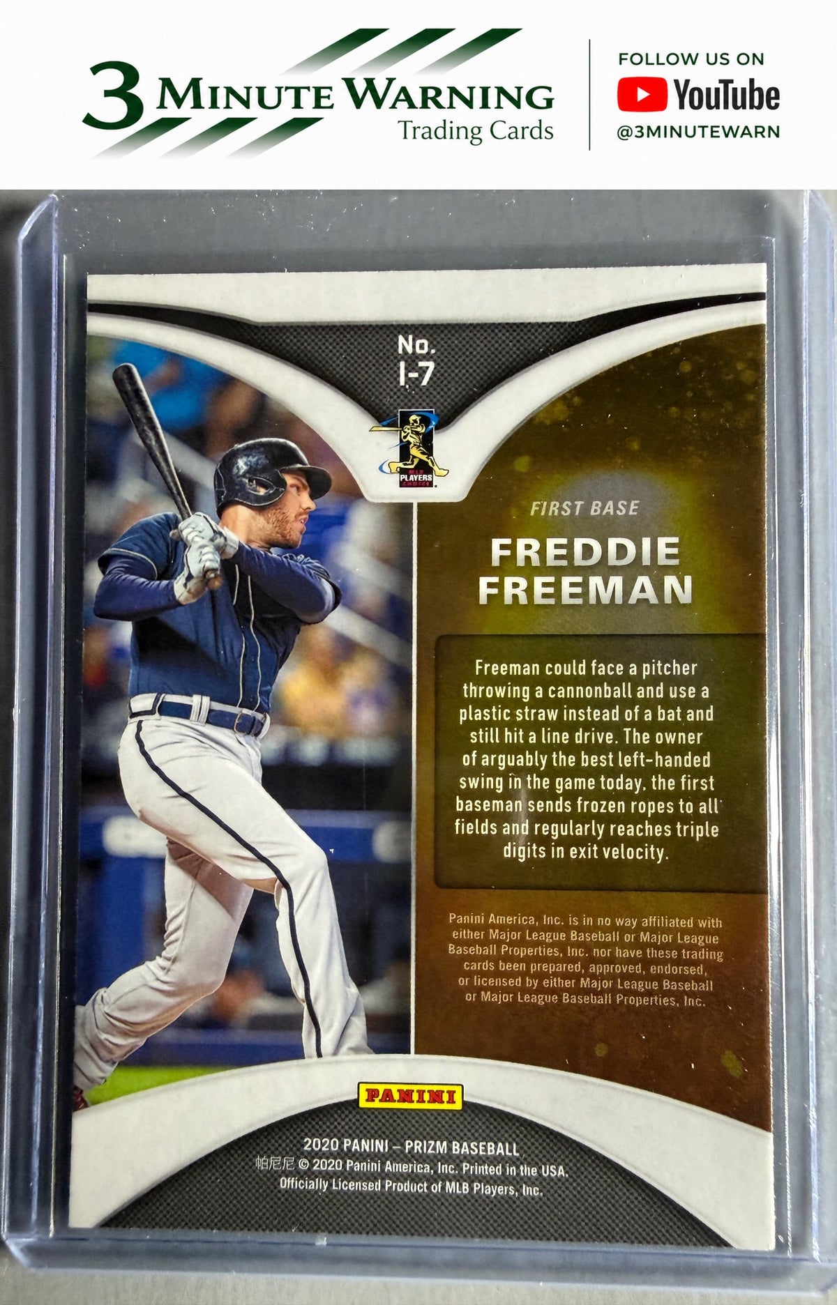 2020 Panini Prizm #I-7 Freddie Freeman Illumination
