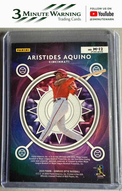 2020 Donruss Optic #M-12 Aristides Aquino Mythical Holo
