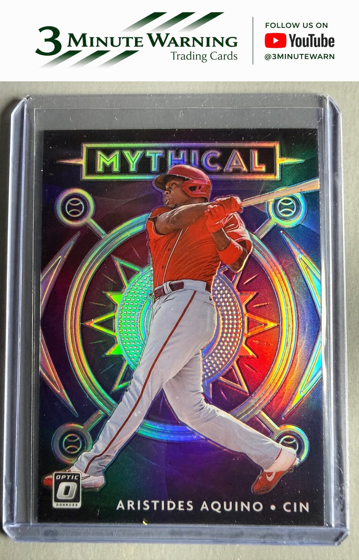 2020 Donruss Optic #M-12 Aristides Aquino Mythical Holo