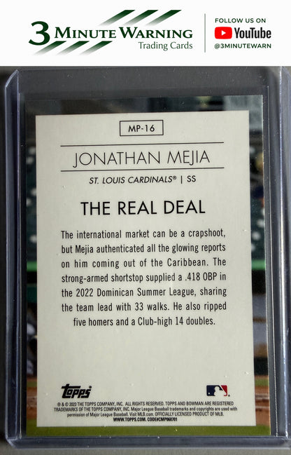 2023 Bowman #MP-16 Jonathan Mejia Modern Prospects