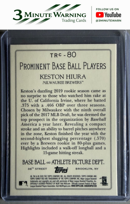 2020 Topps #TRC-80 Keston Hiura Turkey Red 2020 Chrome (Series 1)