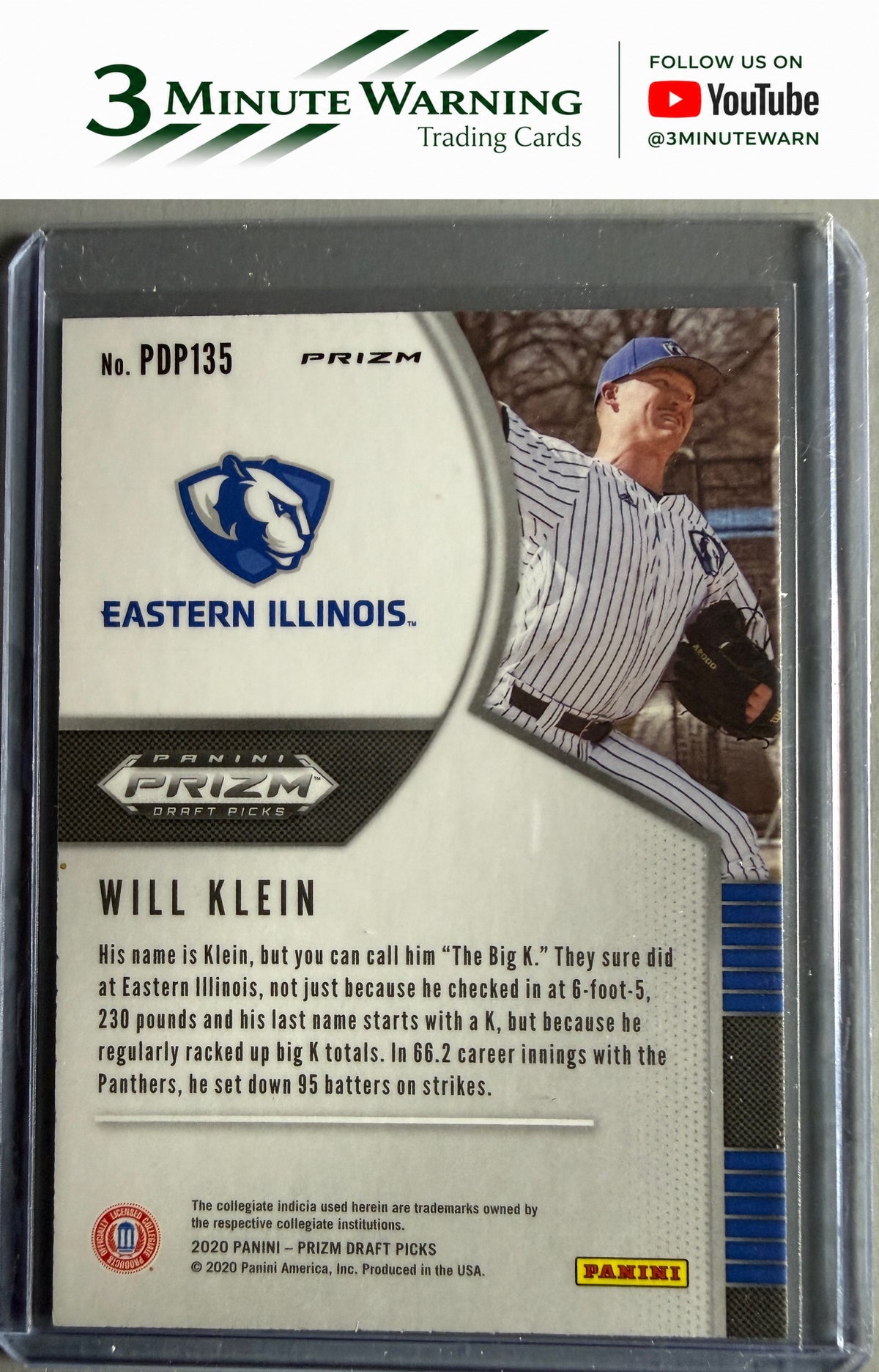 2020 Panini Prizm Draft Picks #PDP135 Will Klein Silver Prizm