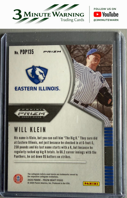 2020 Panini Prizm Draft Picks #PDP135 Will Klein Silver Prizm