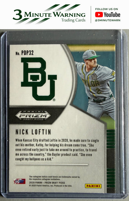 2020 Panini Prizm Draft Picks #PDP32 Nick Loftin