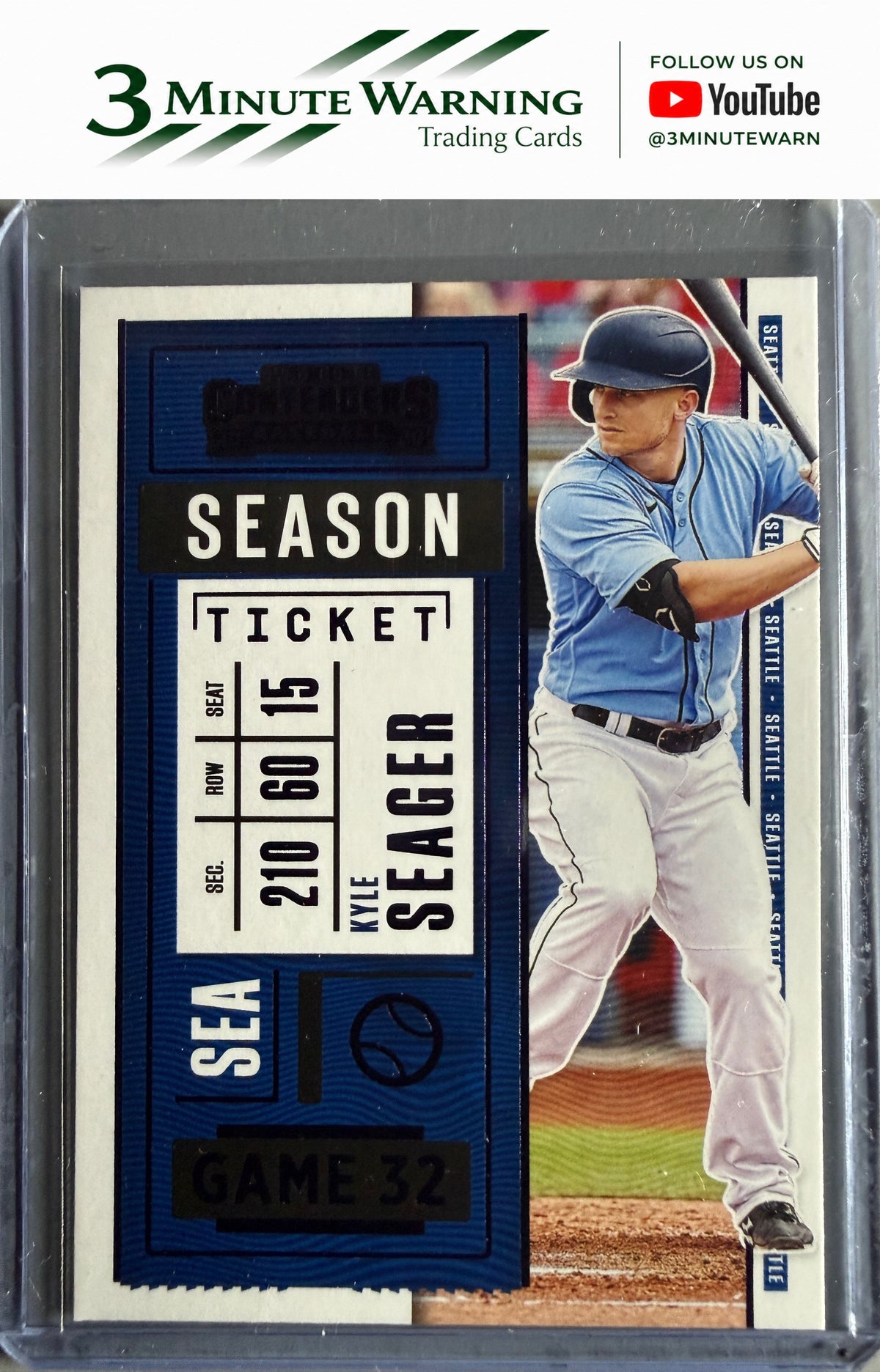 2020 Panini Contenders #12 Kyle Seager Season Ticket Purple