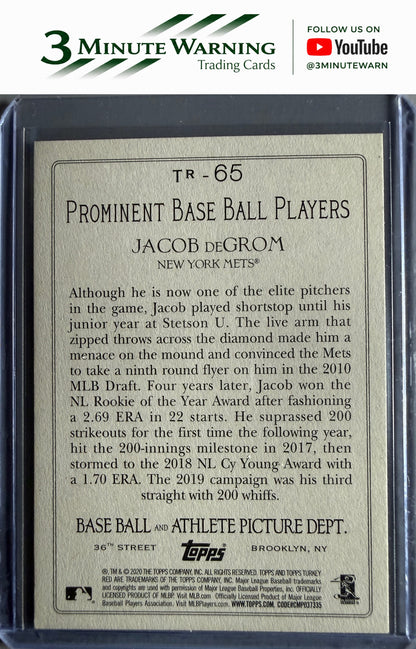 2020 Topps #OTR-29 Jacob deGrom Turkey Red 2020 Box Toppers