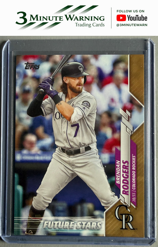 2020 Topps #408 Brendan Rodgers Gold #/2020