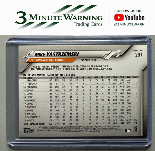 2020 Topps #297 Mike Yastrzemski