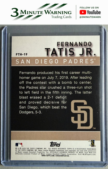 2020 Topps #FTH-19 Fernando Tatis Jr. Fernando Tatis Jr. Highlights