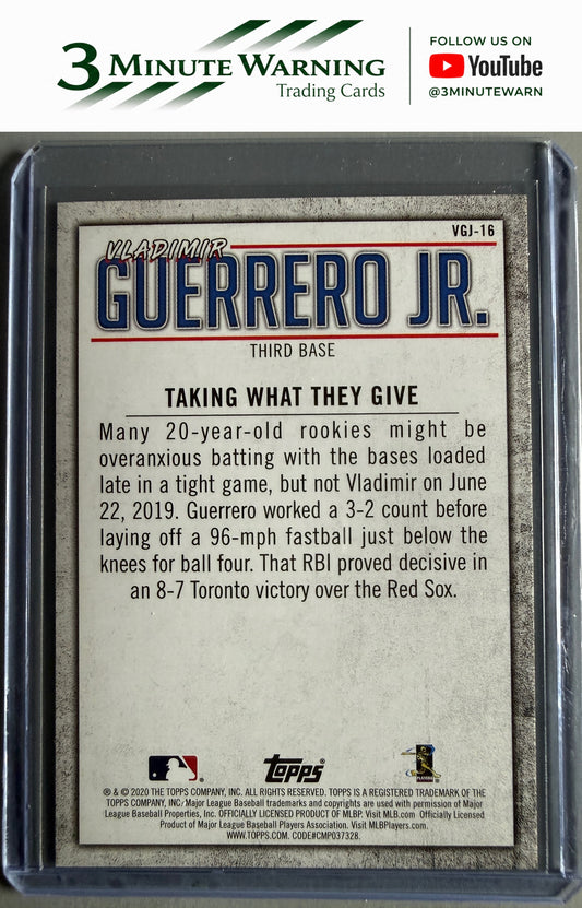 2020 Topps #VGJ-16 Vladimir Guerrero Jr. Player Highlights Vladimir Guerrero Jr.