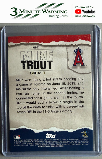 2020 Topps #MT-22 Mike Trout Topps Player of the Decade: Mike Trout