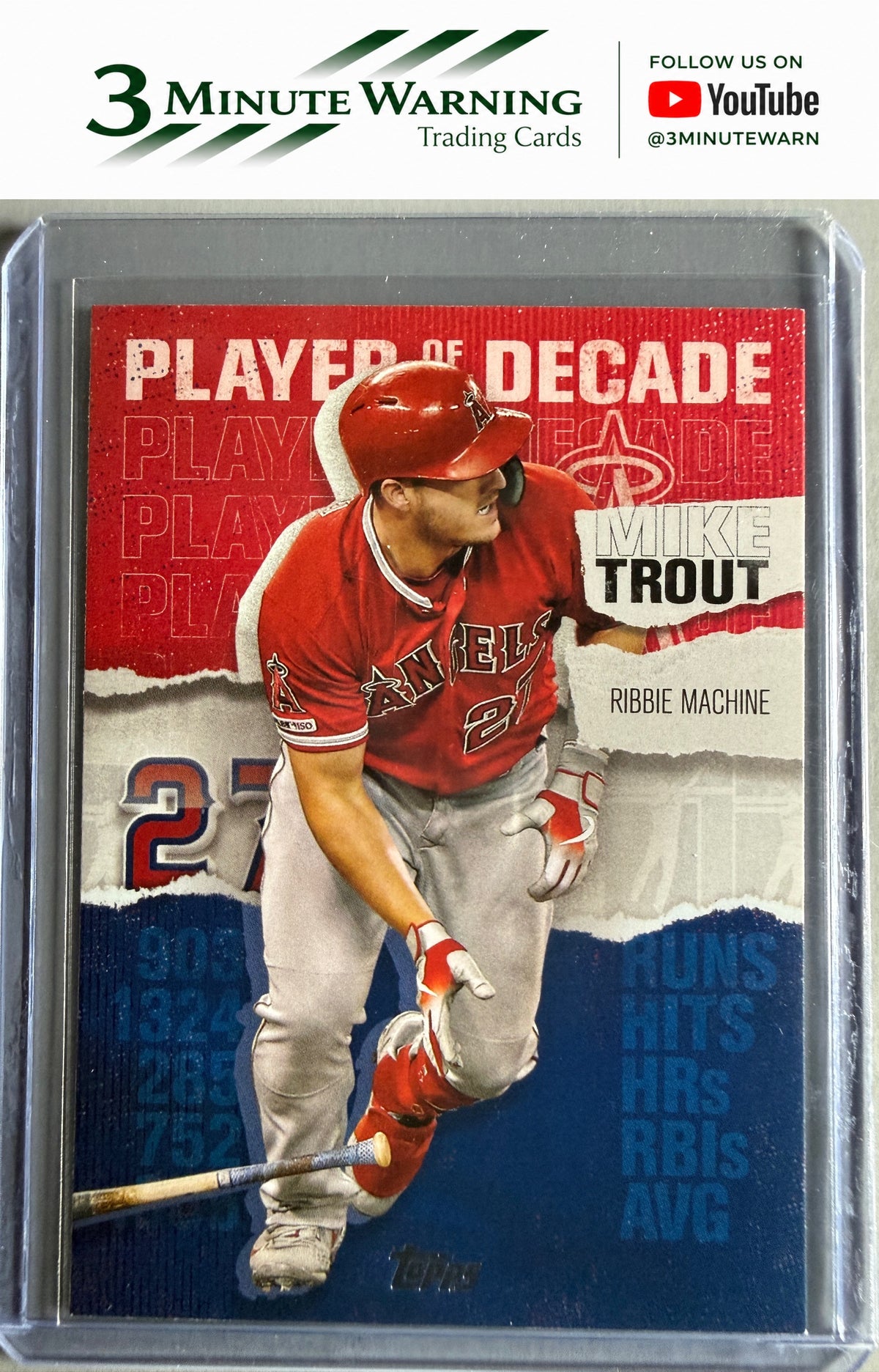 2020 Topps #MT-22 Mike Trout Topps Player of the Decade: Mike Trout