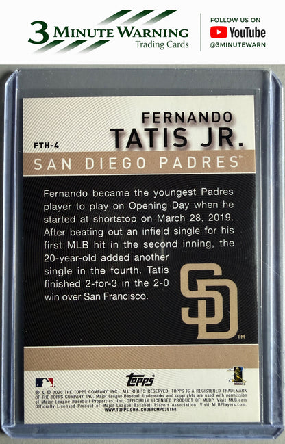 2020 Topps #FTH-4 Fernando Tatis Jr. Fernando Tatis Jr. Highlights