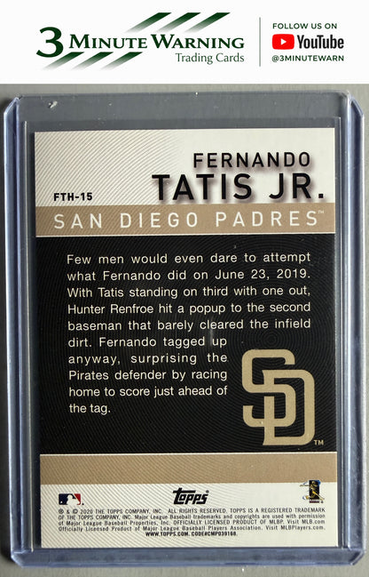 2020 Topps #FTH-15 Fernando Tatis Jr. Fernando Tatis Jr. Highlights